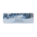 Search for winter scene return address labels Mountain