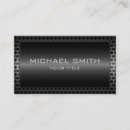 Search for black border business cards Construction