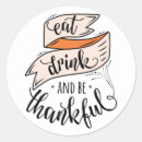 Search for eat drink and be thankful stickers Vintage