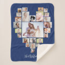 Search for heart shaped collage blankets Family photo collage