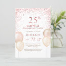 Search for surprise 25th anniversary invitations Modern