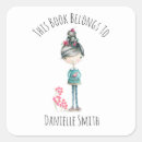 Search for girl with bookplates Flowers