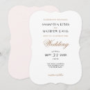 Search for blush pink and black invitations Gold
