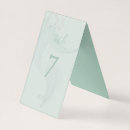 Search for mint green wedding table cards Number