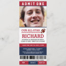 Search for football graduation invitations Red