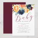 Search for navy burgundy baby shower invitations Flowers