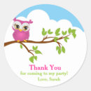 Search for owl on branch stickers Pink