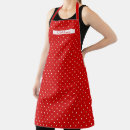 Search for red white polka dot aprons Dotted