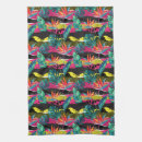 Search for tropical paradise tea towels Watercolor