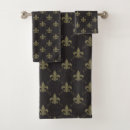 Search for fleur de lis bath towels Gold