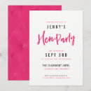 Search for hot pink hen party invitations Modern