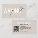 Search for waxing business cards Modern