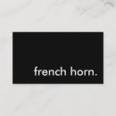 Search for horn business cards Music