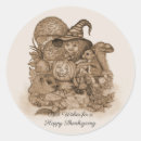 Search for thanksgiving wishes stickers Retro