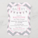 Search for ballet shoes invitations Silver