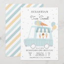 Search for blue truck invitations Ice cream party