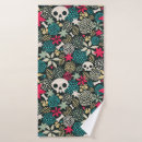 Search for halloween towel bathroom accessories Sugar skull