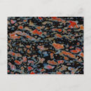 Search for fossil postcards Close up