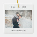 Search for just married christmas tree decorations Black and white