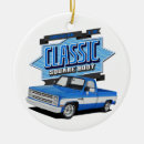 Search for blue truck christmas tree decorations Classic