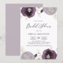 Search for purple and silver bridal shower invitations Sparkly