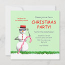 Search for snowman christmas invitations Green