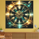 Search for clock canvas prints Space
