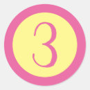 Search for number 3 stickers Birthday