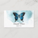 Search for blue butterfly business cards Life coach