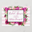 Search for floral bouquet bridal shower invitations Green leaves