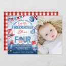 Search for fireworks birthday invitations Patriotic