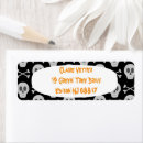 Search for skull and crossbones return address labels Black
