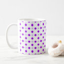 Search for purple polka dot mugs Pattern of dots