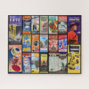 Search for vintage advertising puzzles Illustration