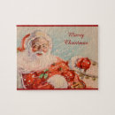 Search for vintage santa puzzles Jolly