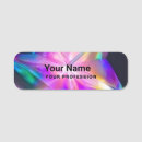 Search for holographic name tags Modern
