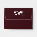 Search for travel envelopes World map