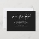 Search for black save the dates Minimalist
