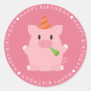 Search for happy birthday pig stickers Animals
