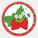 Search for cartoon strawberries stickers Fruit