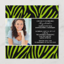 Search for lime green zebra invitations Modern