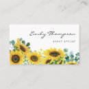 Search for sunflower business cards Floral