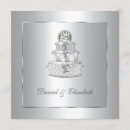 Search for anniversary cake invitations Silver