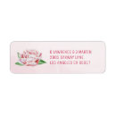 Search for pink peonies return address labels Flowers