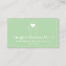Search for caregiver business cards Elderly services