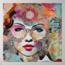 Search for abstract face painting posters Whimsical