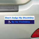 Search for invisible disability bumper stickers Handicap