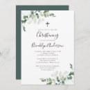 Search for greenery christening invitations Rustic