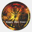 Search for new years clock stickers Fireworks
