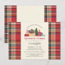 Search for favourite things party invitations Plaid